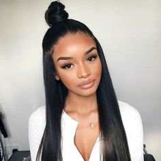 2022 Hairstyles, Lob Haircuts, Straight Black Hair, Haircuts Ideas, Natural Looking Wigs, Natural Hair Wigs, Straight Hair Bundles, Brazilian Straight Hair, Peruvian Hair