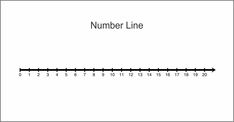 a number line with numbers on it and the letter's lowercase letters in black