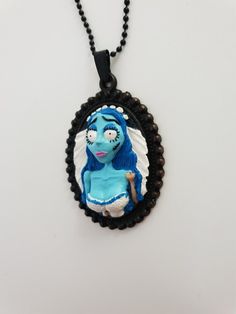 Check out this item in my Etsy shop https://www.etsy.com/listing/722111872/corpse-bride-necklace-polymer-clay Handmade Whimsical Jewelry For Cosplay, Whimsical Handmade Jewelry For Cosplay, Handmade Gothic Blue Necklace, Handmade Blue Gothic Necklace, Handmade Blue Jewelry For Cosplay, Blue Handmade Jewelry For Cosplay, Unique Handmade Necklaces For Cosplay, Unique Handmade Necklace For Cosplay, Handmade Resin Jewelry For Halloween