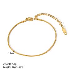 Material: Stainless Steel Fashion Element: Twist Style: INS Style Twist Style, Bracelets Gold, Snake Chain Bracelets, Chain Bracelets, Stainless Steel Plate, Bracelet For Men, Gold Bracelet Chain, Gold Plated Bracelets, Holiday Shopping