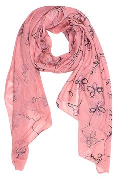 Brand: Peach Couture Features: New Summer Fashion by Peach Couture. Peach Couture is a registered trademark. Exceptionally elegant, these scarves feature beautiful purple and pink embroidered floral designs throughout the scarf. Available in a variety of neutral and more vibrant colors, making this the perfect accessory to match any outfit in your closet. The shawl wrap design can wrap around once or twice for a stylish, pulled together look. Dimensions: 74" x 28". Material: 100% Acrylic. Detail Personalized Scarves, Pashmina Wrap, Toddler Size Chart, Embroidered Scarf, Sheer Scarf, Wrap Shawl, Pashmina Scarf, Floral Scarf, Shawl Wrap