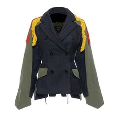 Venture beyond your everyday style on a quest to find something out of the ordinary and land on this unique blazer. *ALWAYS review the Size Chart - OVERSIZED FIT Limited stock Mode Mantel, Ladies Short Jackets, Cheap Jacket, Style Blazer, Patchwork Jacket, Jacket Parka, Stylish Jackets, Fall Coat, Crafts Projects