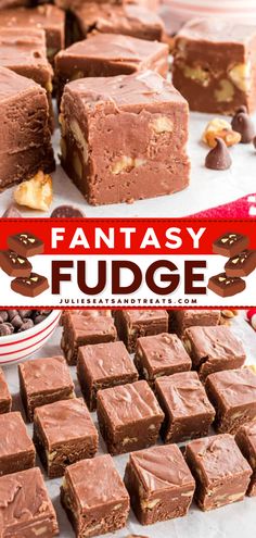 Melt in your mouth Fantasy Fudge is the perfect sweet treat for the holidays! Rich chocolate and chopped walnuts pair perfectly. You won’t be able to stop with one piece of this easy chocolate fudge! Fudge Made With Hershey Bars, Walnut Fudge Easy, Tollhouse Fudge Recipe, Chocolate Fudge Candy Recipe, Melt In Your Mouth Fudge Recipes, Fluffy Fudge Recipes, Symphony Bar Fudge, Jiffy Fudge Recipe, Soft Creamy Fudge Recipes