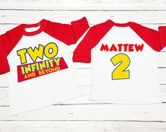 two t - shirts with the same name and number on them