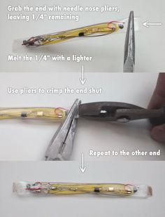 the instructions for how to use pliers