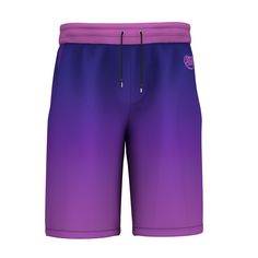 Cool shorts Cool Shorts, Gradient Design, Purple Shorts, Lightweight Shorts, Nice Shorts, Lower Body, Drawstring Waistband, Logo Graphic, Swim Trunks