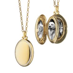 "What's the story you want to tell? Whatever it is, our four image story book is here to help you tell it. This 18K Gold "Premier" diamond oval locket holds your images, notes or anything that inspires you. Your stories are important to us. The craftsmanship, hinged doors, and moving parts in these four image lockets will keep those stories safe. Fill your locket with The Locket Bar™. 18K Yellow Gold Set with Diamonds. Carat Wt .72 cts Our Diamond Quality 32" Gold Chain Locket measures 1.25" Hig Image Rose, Diamond Locket, Monica Rich Kosann, Picture Locket, Round Locket, Oval Locket, Jewelry Lockets, Gold Locket, Yellow Gold Setting