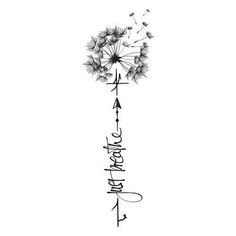 a dandelion drawing with the words happy new year written on it