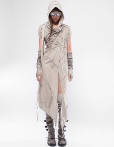 Solarpunk Fashion, Cyberpunk Costume, Desert Clothing, Concept Clothing