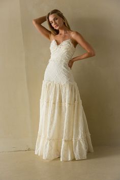 Percy Strapless Lace Maxi Dress Cream Flowy Dress, Hopelessly In Love, Rush Dresses, Eve Dresses, Floor Length Skirt, Maxi Slip Dress, Lace Maxi, Formal Style, Midi Maxi Dress