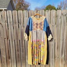 Absolutely Gorgeous, One Of A Kind Dress!!!!! Nomad Multi-Print Prairie Cottagecore Dress Sz 12/14 Fit. Floral Print With Lace Trimmed Sleeves. Absolutely Amazing!!! Handmade. Yellow Patchwork Maxi Dress, Multicolor Patchwork Dresses For Daywear, Daywear Multicolor Patchwork Dresses, Blue Patchwork Shift Dress, Long Sleeve Patchwork Dresses For Daywear, Fitted Bohemian Patchwork Dress, Fall Patchwork Shift Dress, Bohemian Multicolor Dress For Daywear, Blue Patchwork Dresses For Daywear