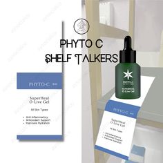 Shelf talkers for Phyto-C's product line for estheticians, medical spas, cosmetologists, dermatologists, and others who are wanting a nice display option for retail shelves. These shelf talkers are going to step up your display by offering short info for your clients to see INSTANT DOWNLOAD - you could download, print and cut out today What do you get? - PDF Download, 8 pages with 5 shelf talkers per page of each retail product in the line **Licensing For Personal Use ONLY Not licensed to resell or use commercially (templates, etc.) IMPORTANT: No physical product will be sent, this is a digital download available under "Purchases" within a few minutes of purchase, if not immediately. After you download your PDF, there is a link on the PDF to download the images. No refunds/exchanges due to Esthetician Social Media, Skincare Studio, Retail Shelves, Shelf Talkers, Retail Shelving, Medical Spa, Retail Display, Esthetician, Print And Cut