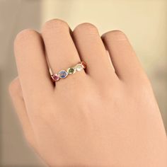 ⚫ This ring made with Multi Sapphire Gemstone in 18k yellow gold⚫ Loose Diamond Band Rings Fine Jewelry.⚫ Cocktail Ring,Natural Diamond Ring, Diamond Ring, Emerald Gemstone Ring, Everyday Jewelry⚫ Special customize for Mother's day, Anniversary, Birthday Gift, Valentine, Christmas. ⚫ Item Details:Gross Weight: 1.57  Grams18k Yellow Gold Weight: 0.541 GramsMulti Sapphire Gemstone Weight: 5.15 ctItem SKU: AROS-1679Gemstone color may vary due to natural and availability.This is a made to order desi Multicolor Topaz Round Ring For Anniversary, Fine Jewelry Multi-stone Crystal Ring In Round Cut, Fine Jewelry Crystal Ring With Multi-stone Round Cut, Fine Jewelry Multi-stone Crystal Ring, Anniversary Multi-stone Topaz Ring, Anniversary Fine Jewelry Stackable Multi-stone Rings, Anniversary Multi-stone Stackable Rings, Fine Jewelry Multi-stone Birthstone Ring, Gift Multi-stone Round Cut Diamond Ring