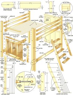 the plans for a computer desk are shown