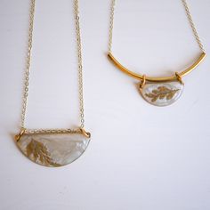 Midas Necklaces Handmade Semi-circle Gold Jewelry, Gold Semi-circle Brass Jewelry, Gold Brass Semi-circle Jewelry, Semi-circle Gold Brass Jewelry, Handmade Gold Semi-circle Jewelry, Nature-inspired Gold Necklace With Oval Pendant, Minimalist Gold Etched Necklaces, Minimalist Etched Gold Necklaces, Necklace Styles