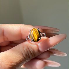 These gorgeous non-adjustable rings are silver plated and sold individually! Tiger’s eye is a protective stone that also builds confidence and grounds you! Womens Tigers Eye Rings, Tiger Eye Ring For Women, Eye Engagement Ring, Tiger Eye Ring, Eye Rings, Eye Ring, Confidence Building, Ring For Women, Adjustable Rings