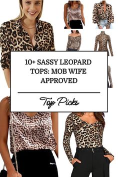 Discover trendy leopard tops that are perfect for channeling your inner sassiness! Our collection features over 10 stylish options that are mob wife approved. Embrace your fierce side with these versatile pieces that can be dressed up or down for any occasion. Stay on-trend and show off your wild side with these eye-catching tops. Makeup Ideas