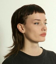 Short Fringe Mullet, Cheveux Oranges, Summer Haircuts, Short Bangs, Haircut And Color, Penteado Cabelo Curto