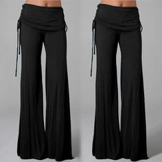 Material: Slub Cotton Style2: Wide Leg Pants Waist Type: Mid Waist Fashion Element: Belt Style Type: Temperament commute Style: Urban Style Pattern Type: Collage/Stitching Pleated Pattern, Estilo Hipster, Yoga Trousers, Bodycon Bodysuit, Women Trousers, Loose Trousers, Grey Outfit, Beach Pants, Wardrobe Ideas