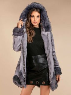 New Work Fluffy Cute Warm Outer Coats — Bridelily Mermaid Red Dress, Long Black Lace Dress, Hooded Faux Fur Coat With Fluffy Detail, Brown Fluffy Long Sleeve Fur Coat, Luxury Fluffy Brown Fur Coat, Fluffy Mink-colored Long Sleeve Outerwear, Hooded Mink-colored Faux Fur Outerwear, Mink Fur Coat, Mink Coat