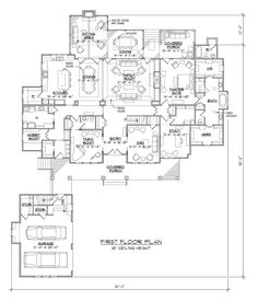 the first floor plan for this home