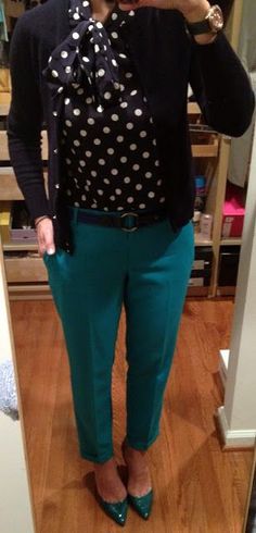 Turquoise Pants Outfit, Teal Pants Outfit, Be Ruthless, Turquoise Pants, Pants Outfit Work, Teal Outfits, Teal Pants, Teacher Clothes