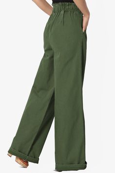 High-Waisted Full Length Wide Trousers in Washed canvas twill is a classic option for formal and informal events. They're versatile enough to wear with a statement top or classic shirt.Wide-leg pants, Washed cotton canvas twillPaperbag elasticized waistband, Two side slant pocketsHigh rise, Non-stretchy mid-weight fabricFits true to US size, however those who are between sizes should take the smaller size, S=26-27, M=28-29, L=30-31, XL=32-33Model size : 5'3" height, 33" bust, 24" waist, 34" hip, Beard Color, Stretch Denim Pants, High Waist Wide Leg Pants, Leg Bands, Wide Trousers, Dark Beige, Veronica Beard, Chic Dress, Classic Shirt