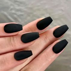 New. Coffin Shape. Glue On Nails Short Almond Nails, Matte Black Nails, Nail Art Set, Manicure Kit, Nail Forms, Halloween Nail Designs, Stick On Nails, Nail Arts