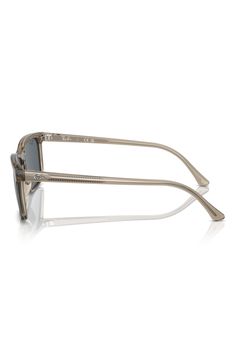 A straight browline and keyhole bridge lend a flattering and comfortable fit to these sleek rectangular sunglasses branded with logo hardware at the temples. 56mm lens width; 18mm bridge width; 145mm temple length 100% UV protection Plastic Imported Classic Shield Sunglasses With Uv Protection, Classic Shield Sunglasses With Mirrored Lenses, Classic Cat Eye Sunglasses With Tinted Lenses, Classic Shield Sunglasses With Tinted Lenses, Classic Sunglasses With Mirrored Lenses And Square Frame, Classic Rectangular Cat Eye Sunglasses With Tinted Lenses, Classic Rectangular Aviator Sunglasses With Uv Protection, Classic Rectangular Aviator Sunglasses With Tinted Lenses, Classic Rectangular Aviator Sunglasses With Mirrored Lenses