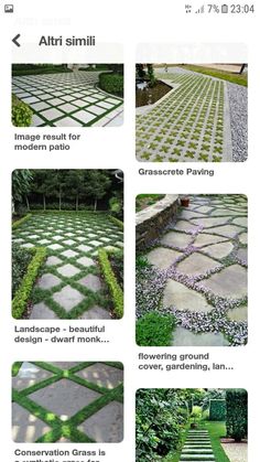 the steps are made out of stones and grass