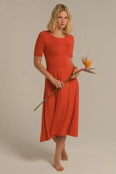 Harmony Dress - Flame | Bamboo Body