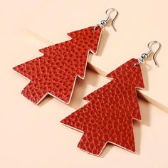 This Pair Of Drop Earrings Is A Wonderful Addition To Your Wardrobe And Your Style! A Fun A Unique Pair! Great For Christmas Or Anytime! Casual Red Earrings For Party, Casual Red Party Earrings, Tree Snake, Teacup Cats, Skull Fire, Boho Drop Earrings, Tassel Drop Earrings, Rudolph The Red, Heart Drop Earrings