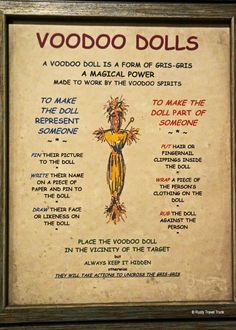 Voodoo Doll Love Spell, Voodoo Protection Spell, How To Do Voodoo On Someone, Voodoo Symbols Meanings, How To Make A Voodoo Doll Witchcraft, Voodoo Dolls Diy, Voodoo Quotes, Poppets Witchcraft, Voodoo Spells Witchcraft