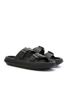 Discover the ultimate in comfort with Maibulun's Marshmallow Step Double Strap Sandals. These lightweight sandals feature a soft cushion and anti-slip sole for all-day wear. And with anti-odor material, your feet will stay fresh and comfortable. Perfect for any casual occasion. 0.98" Heel Slip-on / Buckle closure 100% pure thermoplastic upper 100% Thermoplastic Inner 100% Thermoplastic Sole Feature: Ultimate lightweight soft cushion. Anti-slip bulge sole™. Anti-odor tech material™. Double Strap Sandals, Reindeer Headband, Daily Dress, Dress Jewelry, Accessories Necklace, Strap Sandals, Black Sandals, Black Shoes, Slip On