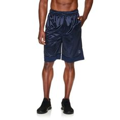 AND1 men's athleisure short, crafted for comfort and performance. These shorts are a slam dunk for basketball fans, designed with a sporty spirit. Constructed from 100% polyester, they're exceptionally lightweight, ensuring unrestricted movement and breathability during workouts or casual wear. The elastic waistband with a convenient drawstring allows for a personalized fit. Side pockets provide practical storage for essentials. Color: Blue.  Gender: male.  Age Group: adult. Men's Athleisure, Athleisure Shorts, Athleisure Men, Navy Outfit, Basketball Fans, Practical Storage, Compression Shorts, Slam Dunk, High Life