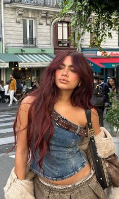 What Color Brown Should I Dye My Hair, Debby Ryan Red Hair, Partial Highlights Red Hair, Hair Dye For Fair Skin, Dark Maroon Hair Burgundy Brunettes, Copper Hair With Platinum Highlights, Brown Skin Hair Colour Ideas, Wine Red Hair Tan Skin, Libra Hair Color