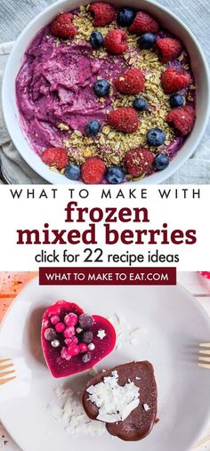 what to make with frozen mixed berries and how to use them for desserts, lunch or dinner