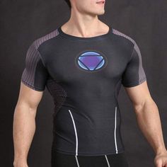 Iron Man Under Suit Compression Shirts" All Signs are Brand New. * Measures 12\" x 8\" * Amazing Colors, UV Coated. * Quality .025 Gauge Aluminum Plate. * High Resolution Image. * Light Gloss Finish. * Waterproof & Rustproof. * Great piece to Accent an Area or Make a Statement. * USA made, shipped direct." Fitted Crew Neck Shirt With Sublimation Print, Fitted Breathable Short Sleeve T-shirt, Breathable Fitted Short Sleeve T-shirt, Fitted Cotton Tops With Printing, Fitted Crew Neck Shirt For Sports, Fitted Short Sleeve Sports Shirt, Fitted Sublimation Print Sports T-shirt, Fitted Sports T-shirt With Sublimation Print, Fitted Breathable Cotton Top