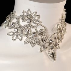 Luxury Womens Rhinestone Choker Formal Necklace for Bride - Etsy Necklace For Bride, Formal Necklace, Choker Designs, 1920s Style, Sparkly Jewelry, Neck Choker, Prom Jewelry, Rhinestone Choker, 1920s Fashion