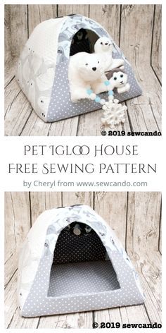 the pet house is free sewing pattern by cheri from sewcando com