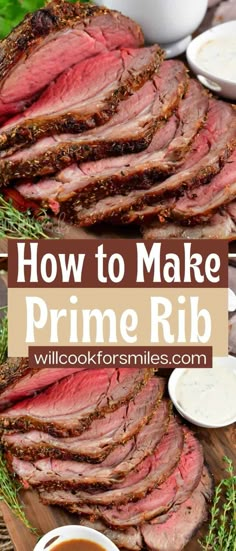 how to make prime rib steak in the slow cooker with sauces and herbs