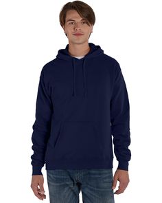 Adult Perfect Sweats Pullover Hooded Sweatshirt - NAVY - S | Hanes Perfect Sweats Pullover Hooded Sweatshirt in Navy Blue Size Small | Ringspun Cotton Sweaters For Boys, Outfit Hoodie, Sweaters For Men, Eugene Oregon, Green Garnet, Men Sweatshirt, Red Dark, Work Wear Women, Fashion Hoodies