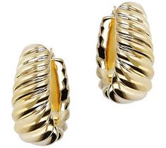 A slightly slanted ribbed design adds visual interest to these oval hoops, giving you good reason to add a revealing hair toss throughout your day. From BellaOro. Oval Hoop Earrings, Italian Jewelry, Light Weight Earrings, Beautiful Earrings, Ear Piercings, Gemstone Rings, Rings For Men, Hoop Earrings, Jewelry Earrings