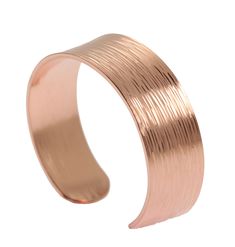 PRICES MAY VARY. 6 ½ Inches in Circumference (length around wrist) – 5 ½ inches of copper with 1 inch opening. Cuff adjusts to fit your wrist. Copper Thickness: 1.5mm, Width: 20mm or 3/4 inch. 100% UNCOATED SOLID COPPER - Allow to Patina for an Organic Antiqued Look. To restore shine, clean with ketchup. Apply with a soft toothbrush or cloth, gently scrub, then rinse thoroughly with warm water, and dry/buff with a soft cloth. A mild Copper or Brass cleaner can also be used (test first). Care Car Copper Cleaner, Award Winning Jewelry, Womens Cuff Bracelets, Cuff Bracelets Handmade, Copper Cuff Bracelet, Copper Cuff, Jewelry Studio, Copper Rings, Copper Bracelet