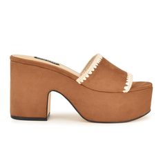 Platform Slides, Brown Suede, Slide Sandals, Brown Color, Wedge Sandals, Wedges, Slip On, Womens Sizes, Sandals