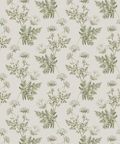 a wallpaper with flowers and leaves on it