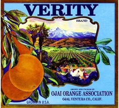 the label for la marino brand oranges