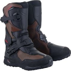 EURO Size: 46 Gender: Mens/Unisex Color: Black/Brown Size: 11.5 Market Color: Black/Brown Primary Color: Black XT-8 Gore-Tex adventure enduro boot is designed to perform in demanding off-road riding conditions, offering enhanced support, movement control, impact protection, and all-weather performance. Exceptional climate management is provided by the Gore-Tex membrane which delivers breathability and 100% waterproofness, making it the perfect year-round boot for adventure touring or off-road ex Gore Tex Boots, Army Helmet, Mens Motorcycle Boots, Leather Motorcycle Boots, Adventure Boots, Black Riding Boots, Motorcycle Leather, Wide Calf Boots, Biker Boots