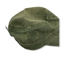 Green adjustable fashion hat. Trendy Khaki Hat For Spring, Casual Flat Cap For Summer, Casual Summer Flat Cap, Casual Flat Cap Hats For Spring, Military Hat With Curved Brim For Summer, Summer Military Brimmed Hats, Military Style Brimmed Summer Hats, Military Style Brimmed Hats For Summer, Summer Military Cap Style Hat