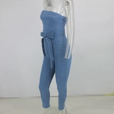 Type: Jumpsuits Length: Full Length Material: Polyester Item Type: Jumpsuits & Rompers Style: Sexy & Club Decoration: Sashes Fabric Type: Broadcloth Fit Type: skinny Pattern Type: Solid Gender: Women gender: rompers womens jumpsuit Casual High Rise Strapless Denim Jumpsuit, Casual High Rise Strapless Jumpsuit For Spring, Casual High-rise Fitted Strapless Jumpsuit, Casual Fitted Strapless Jumpsuit Medium Wash, Casual Fitted Medium Wash Strapless Jumpsuit, Denim Strapless Jumpsuit With High Waist, Medium Wash Fitted Strapless Jumpsuit Casual, Casual Medium Wash Fitted Strapless Jumpsuit, Casual Fitted Denim Blue Strapless Jumpsuit